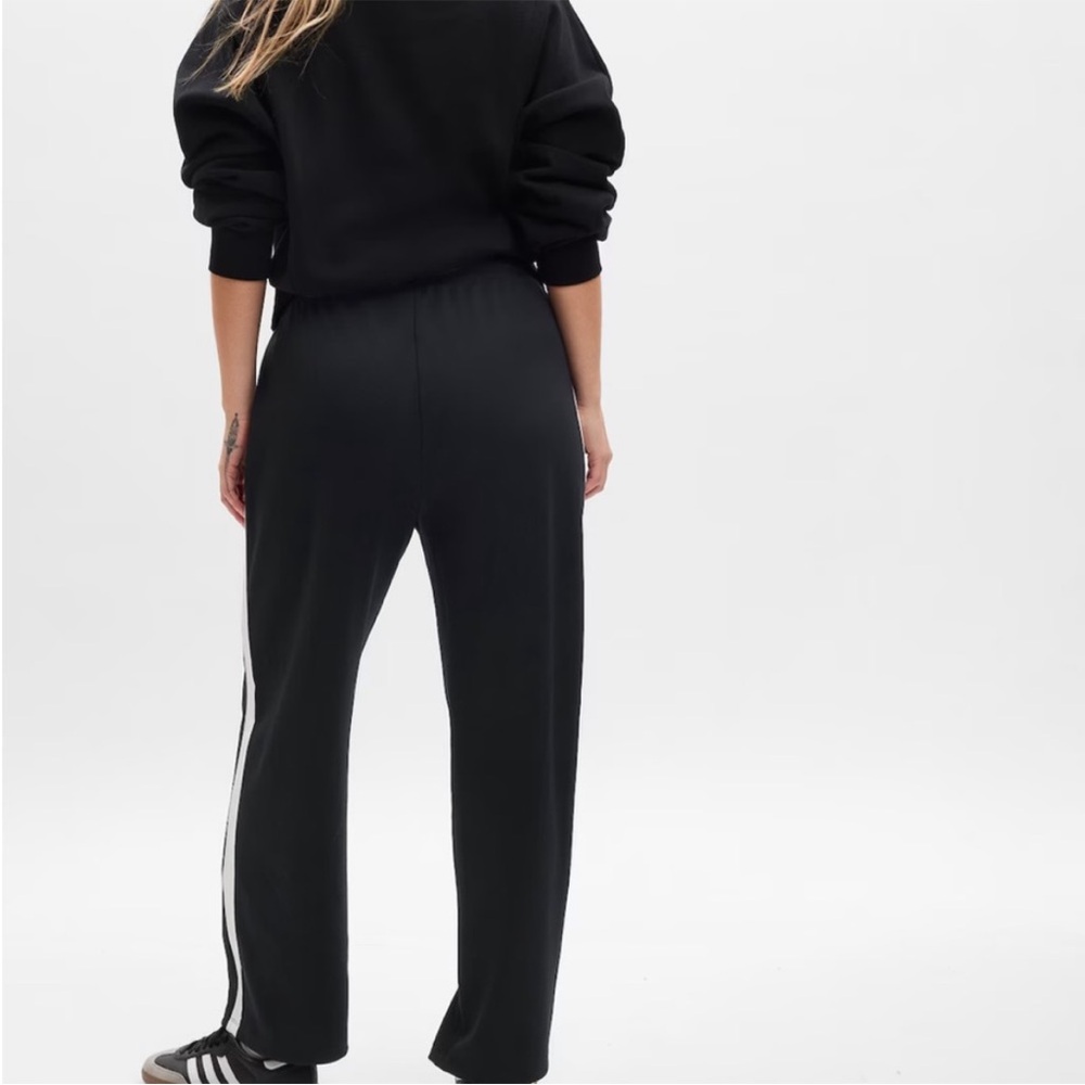 Gap Black Track Pants with White Stripes Size Small P - Picture 2 of 14